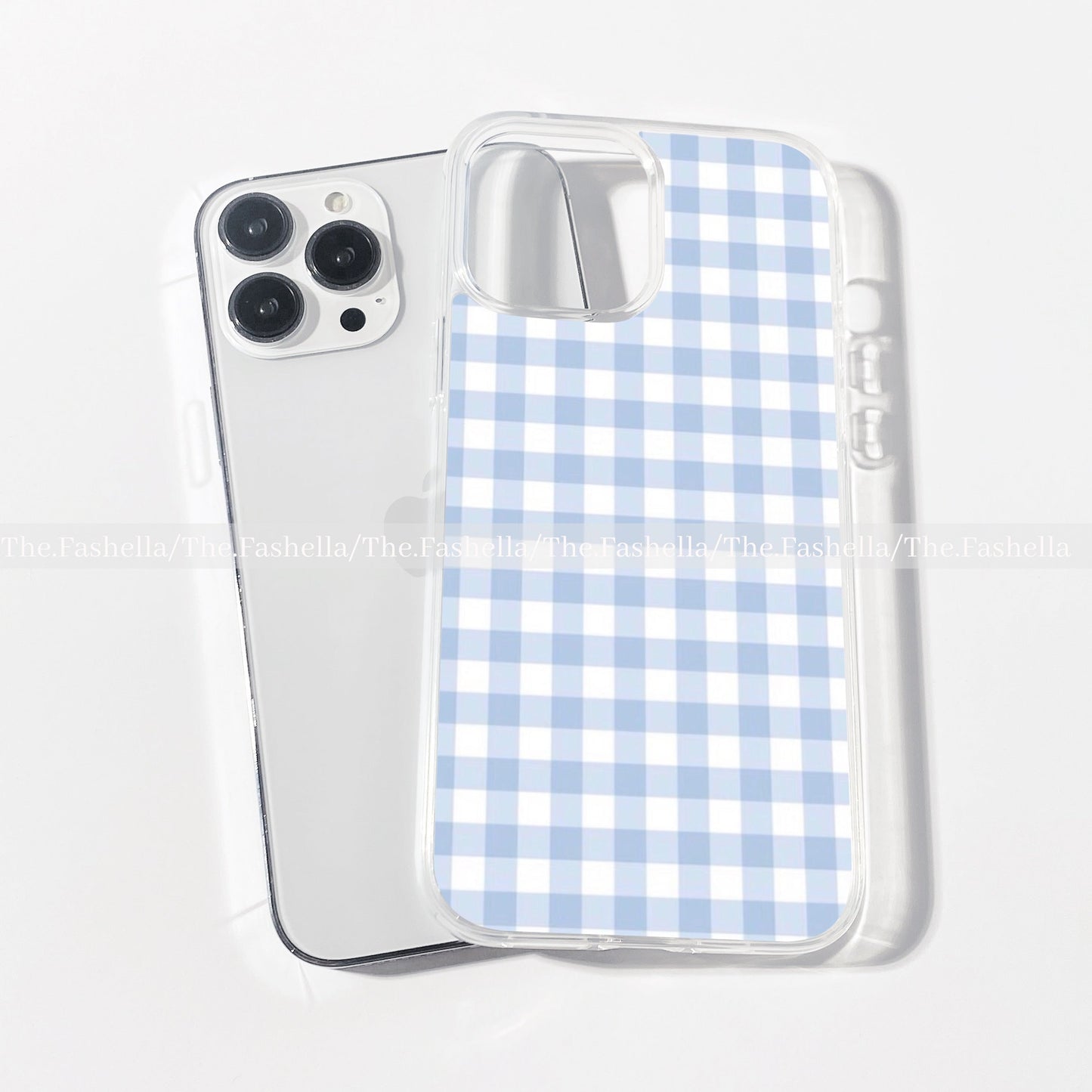 Gingham blue case