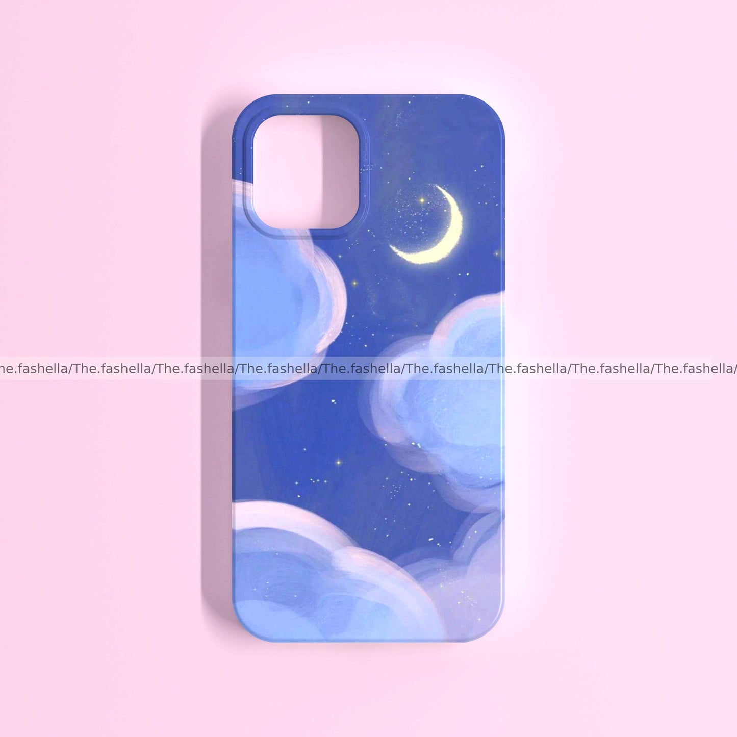 Aesthetic lavender moon cloud case