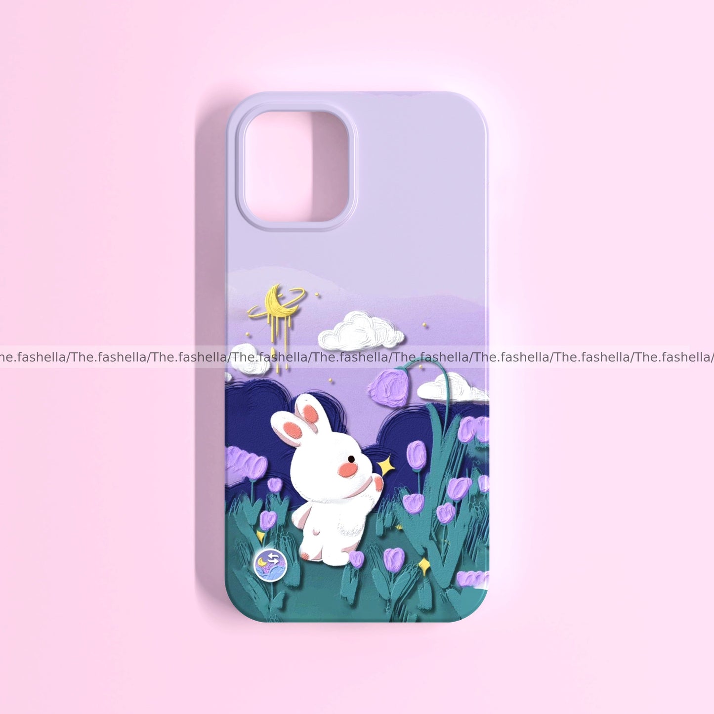 Cute bunny purple case