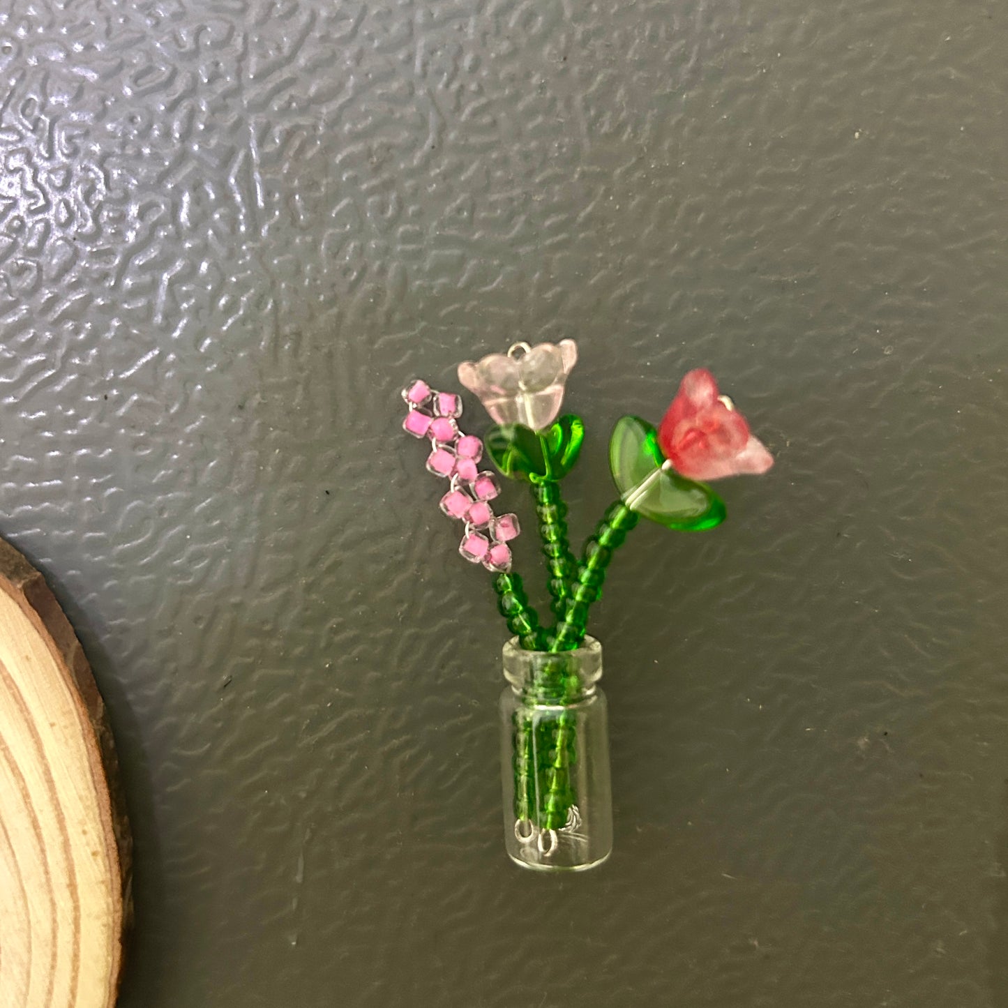 Mini Handmade bouquet Fridge Magnet With Jar