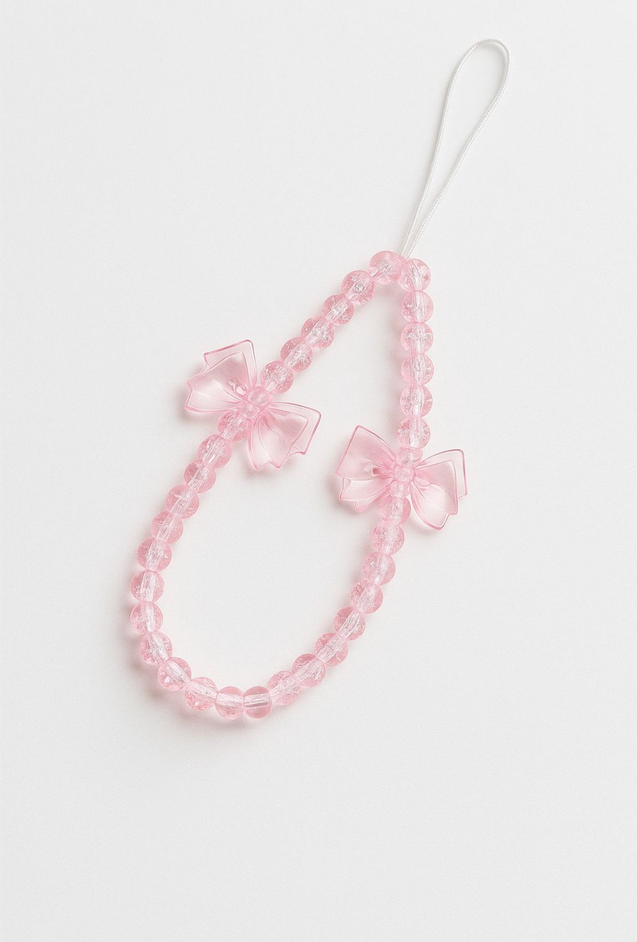 Rosy Glimmer cute beaded phone charm