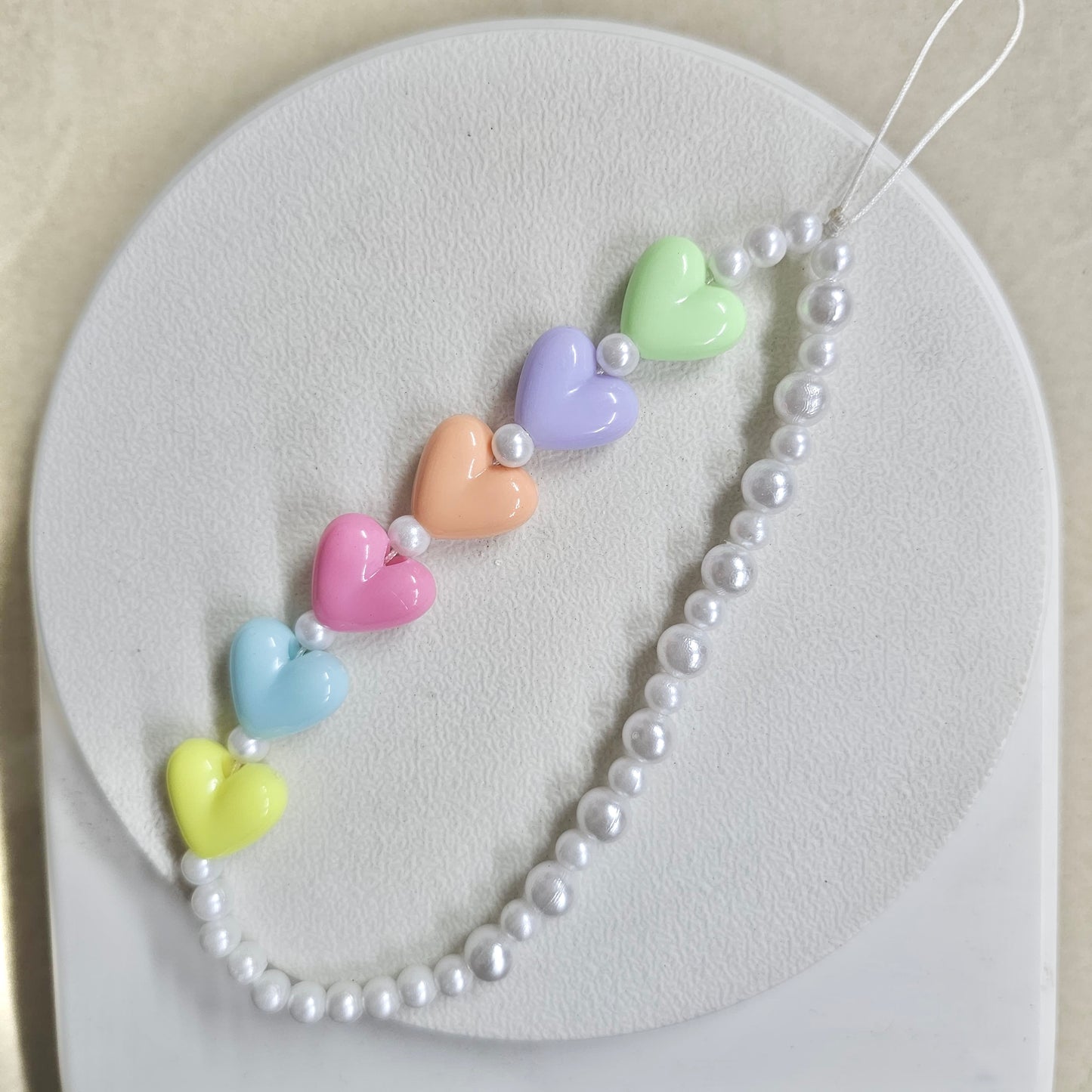 Colourful heart charm