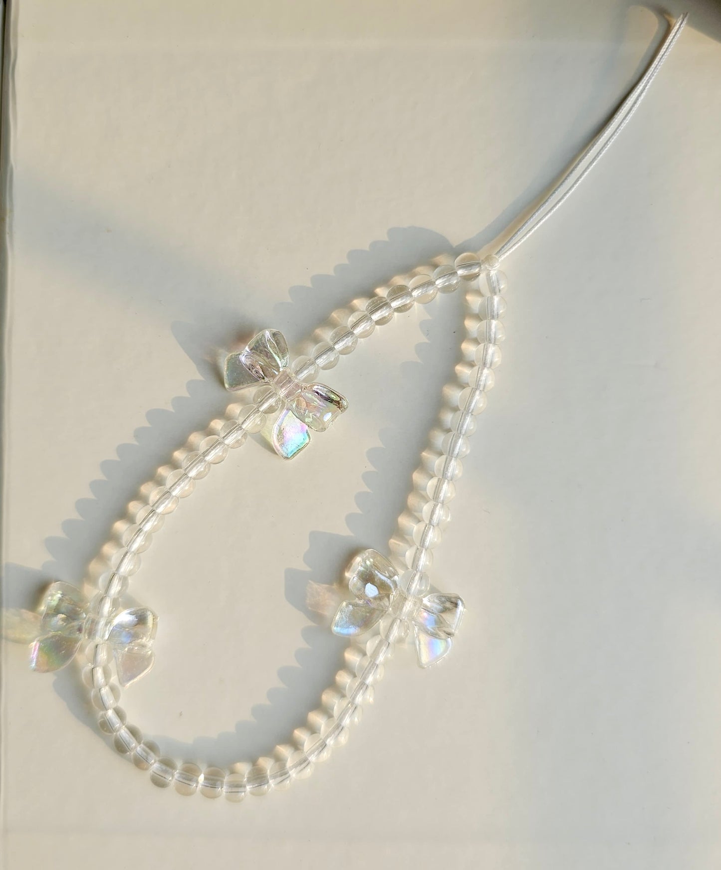 Aesthetic transparent bead charm