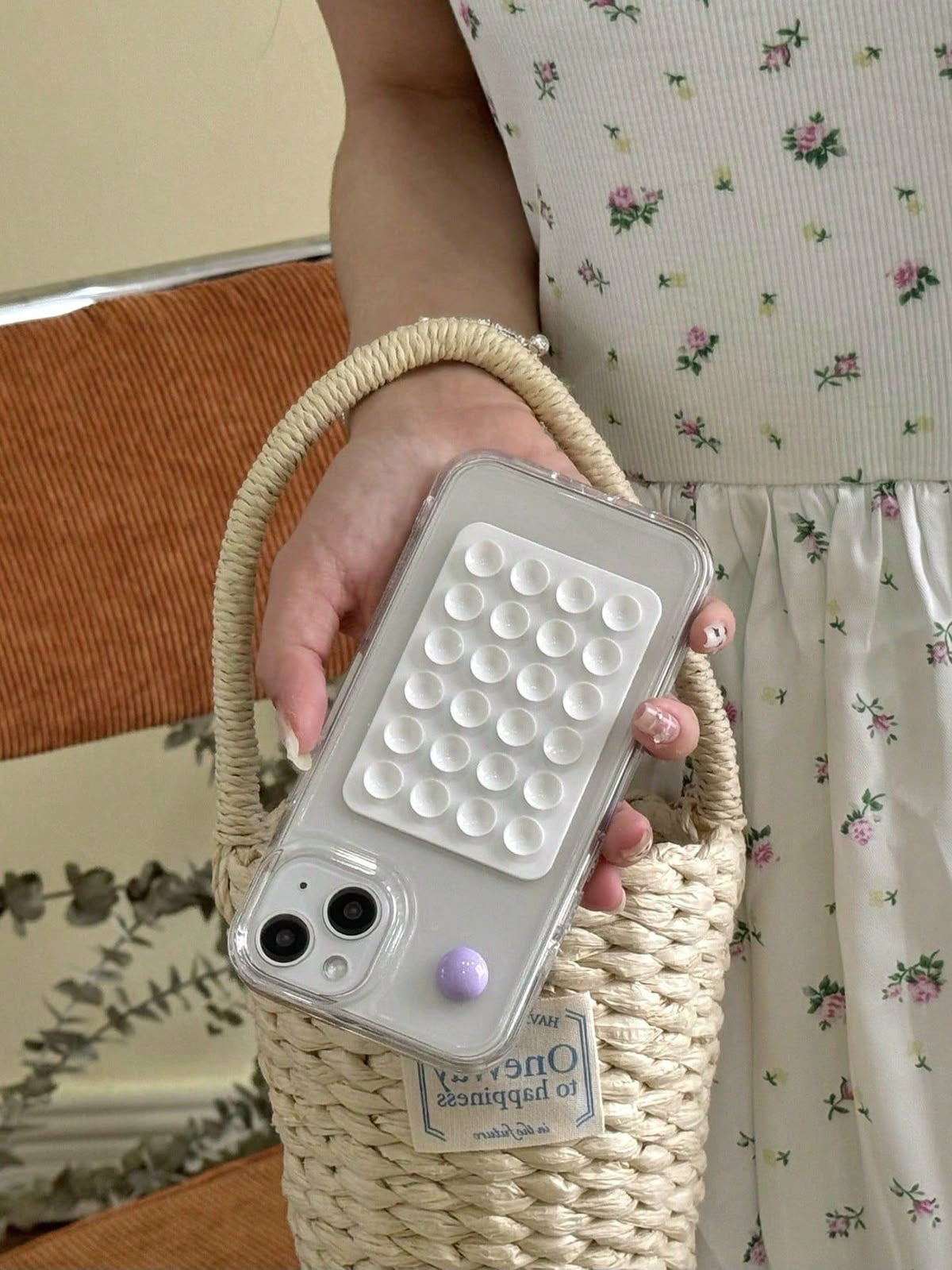 White Suction Phone Holder