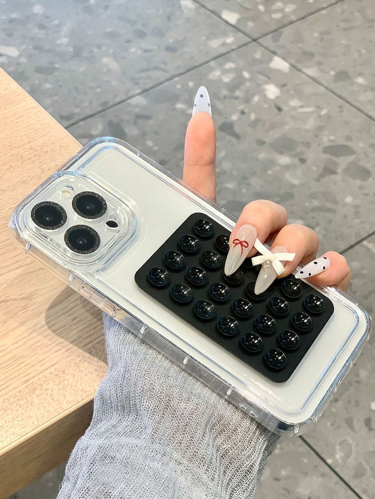 Black Suction Phone Holder