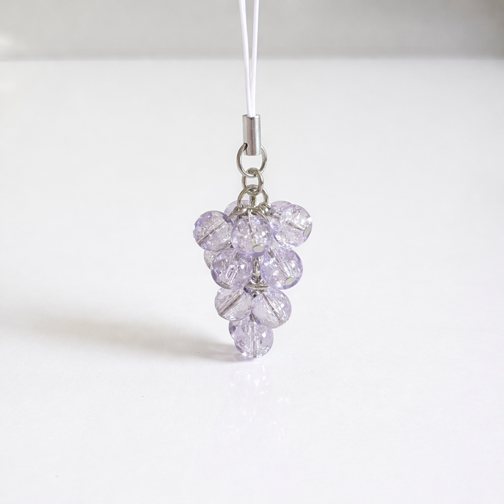 Cute Handmade Grape Bunch Phone Charm