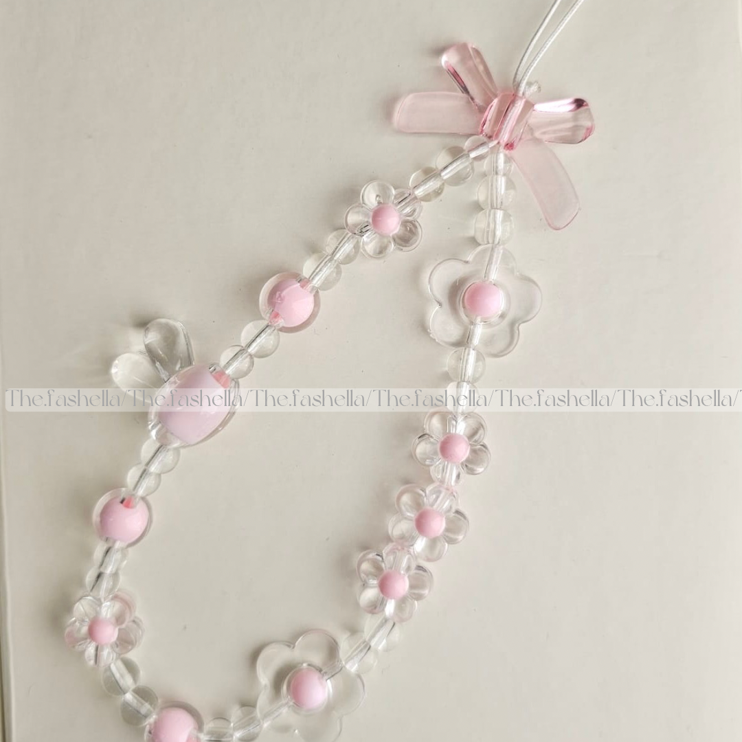 Pretty bunny & flower charm