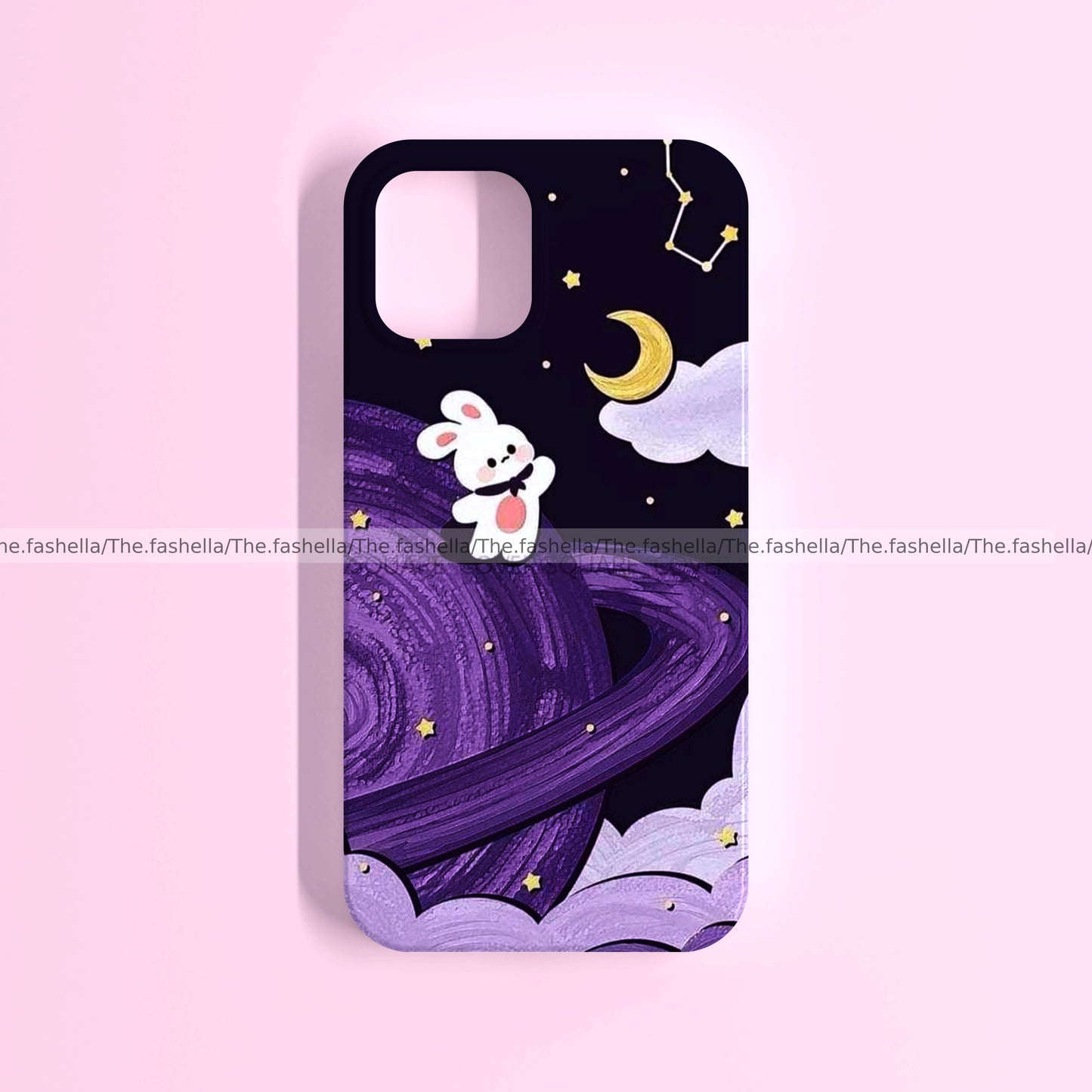 Dark purple aesthetic bunny moon case