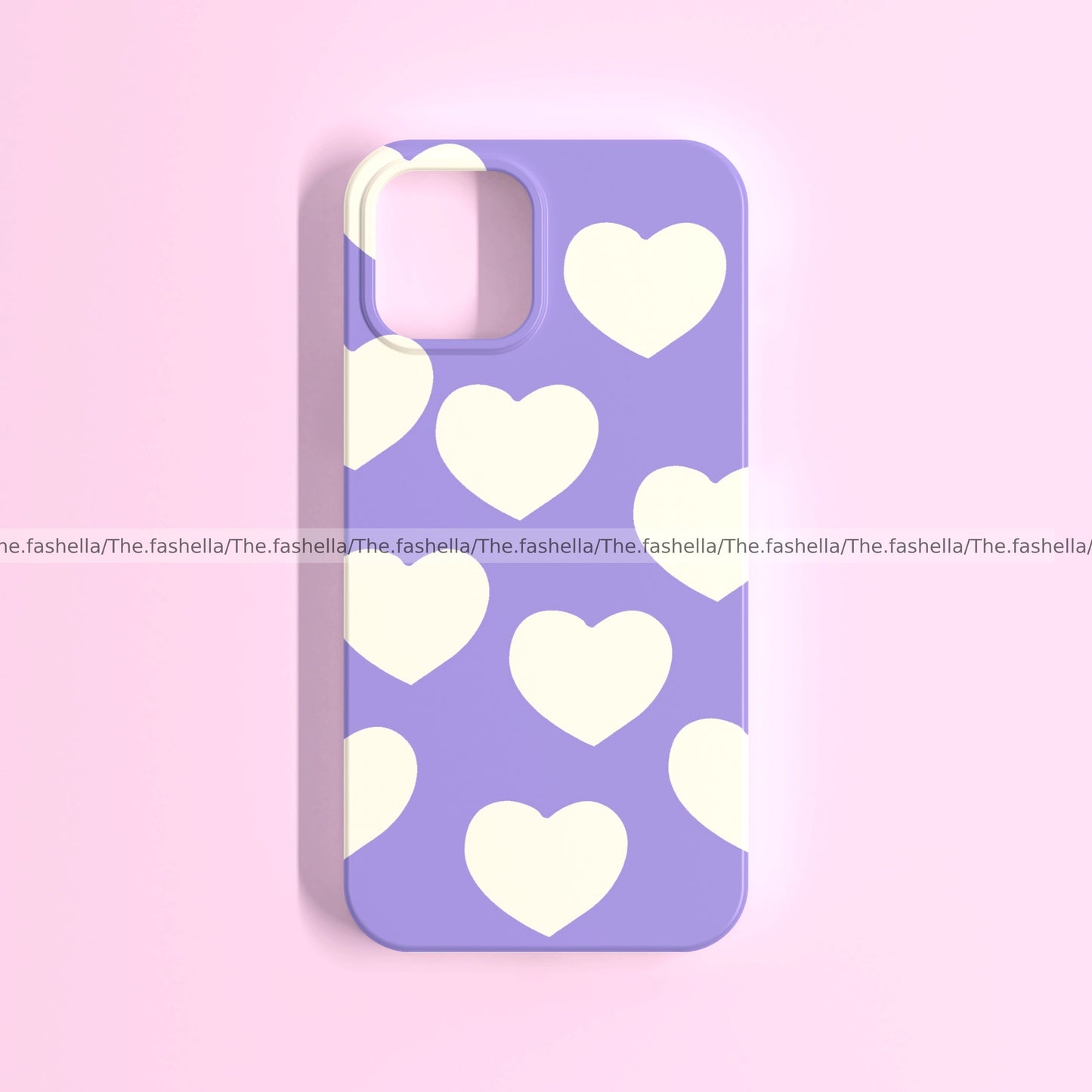 Lavender aesthetic heart case