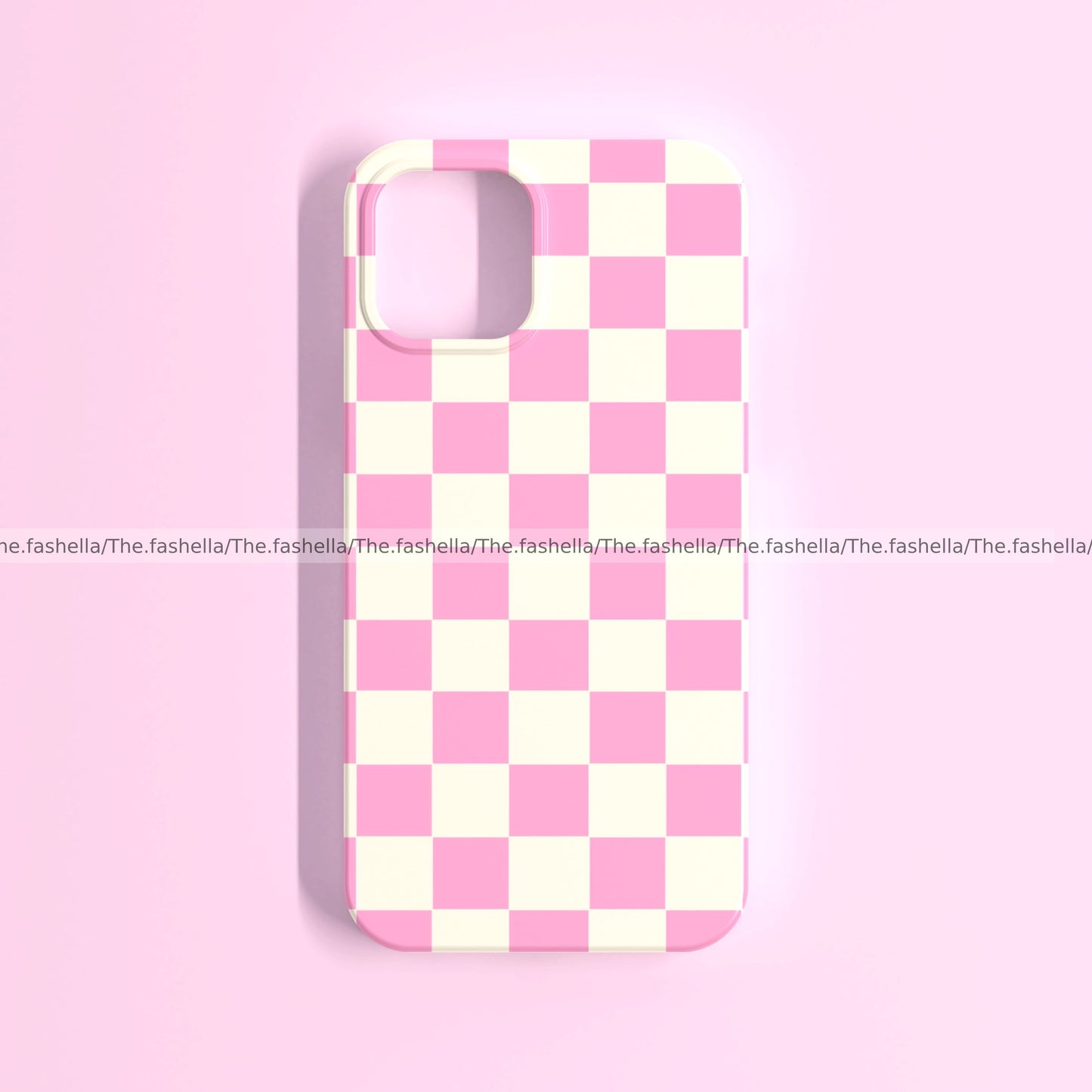Pink gingham case