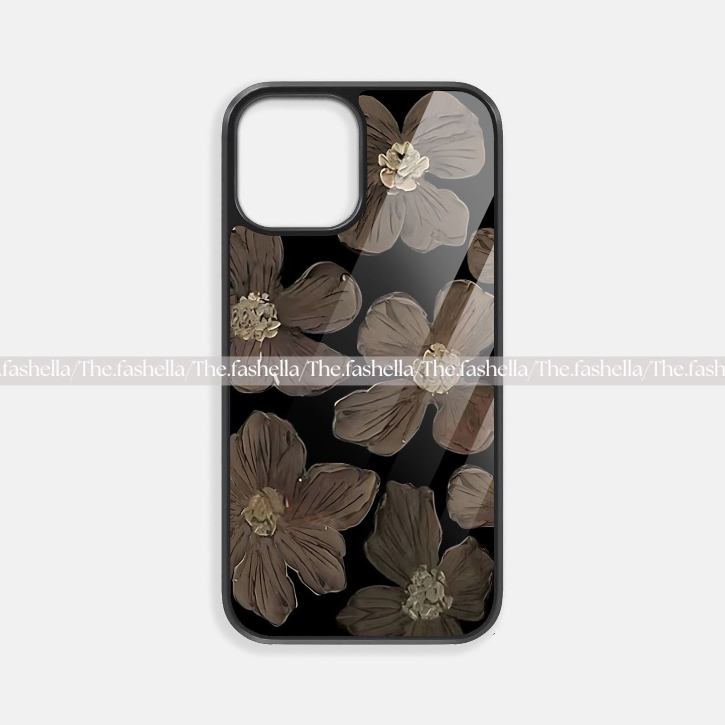 Aesthetic black & brownpremium glossy phone case