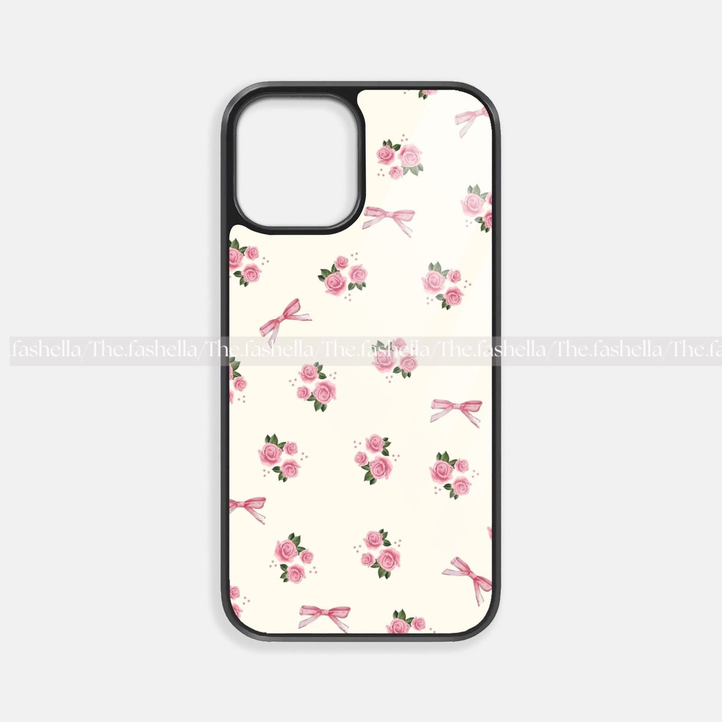 Aesthetic rose & bowpremium glossy phone case