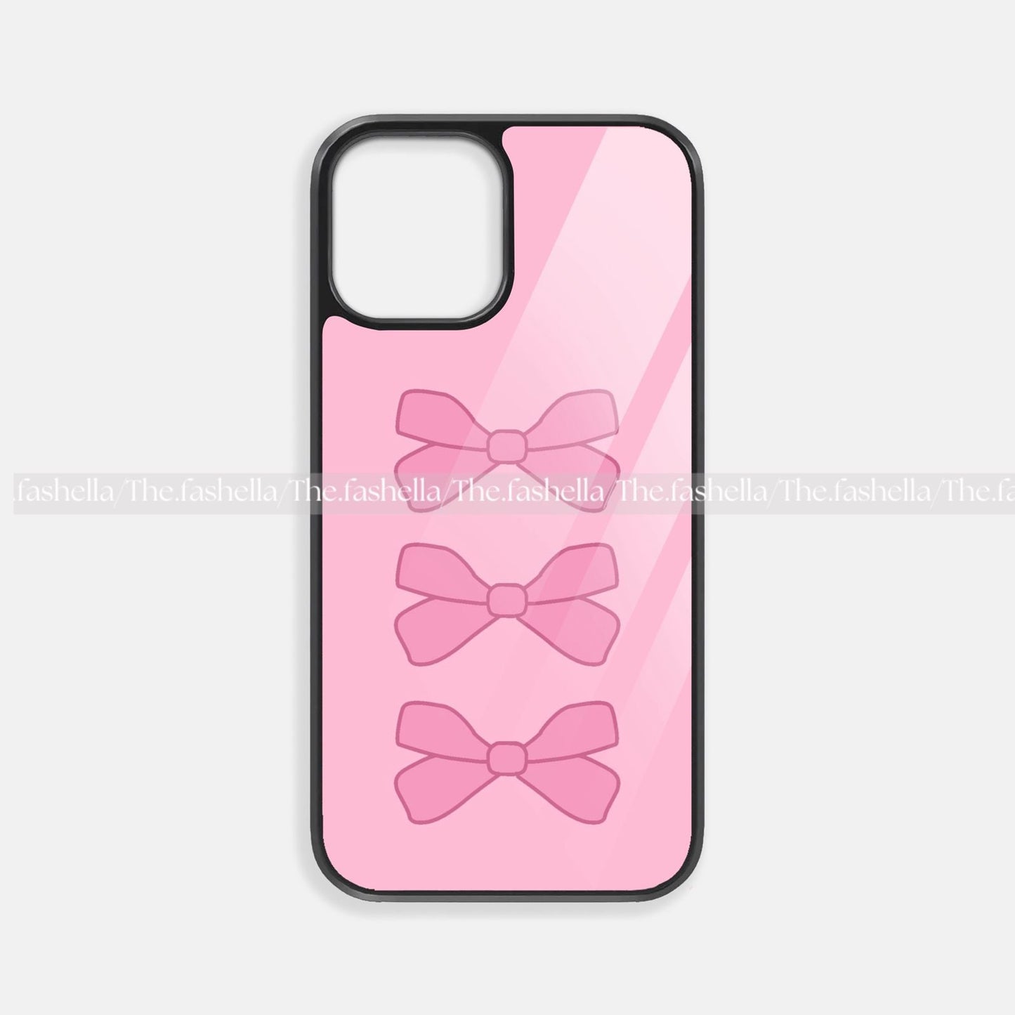 Pretty pink premium glossy bowphone case