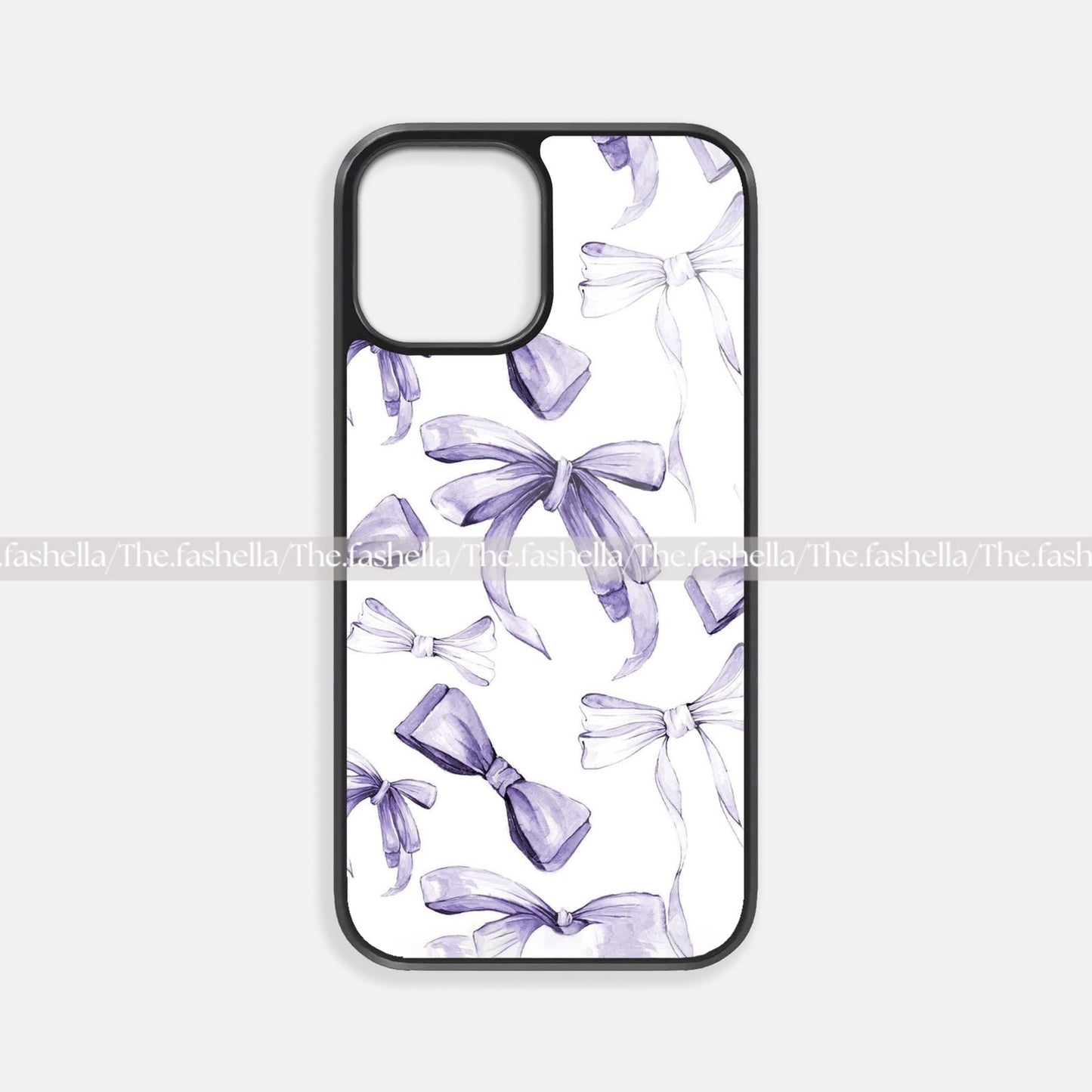 Aesthetic purple bowpremium glossy phone case