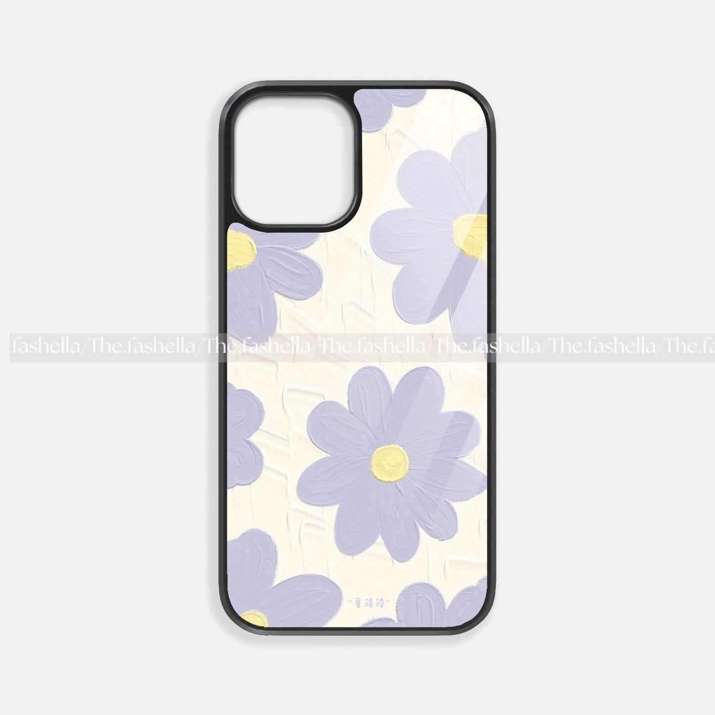 Aesthetic lavender daisy premium glossy phone case