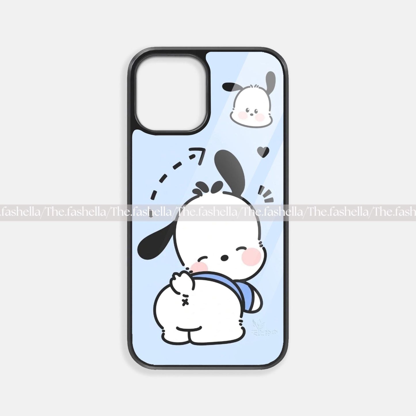 Cute premium glossy blue premium glossy phone case