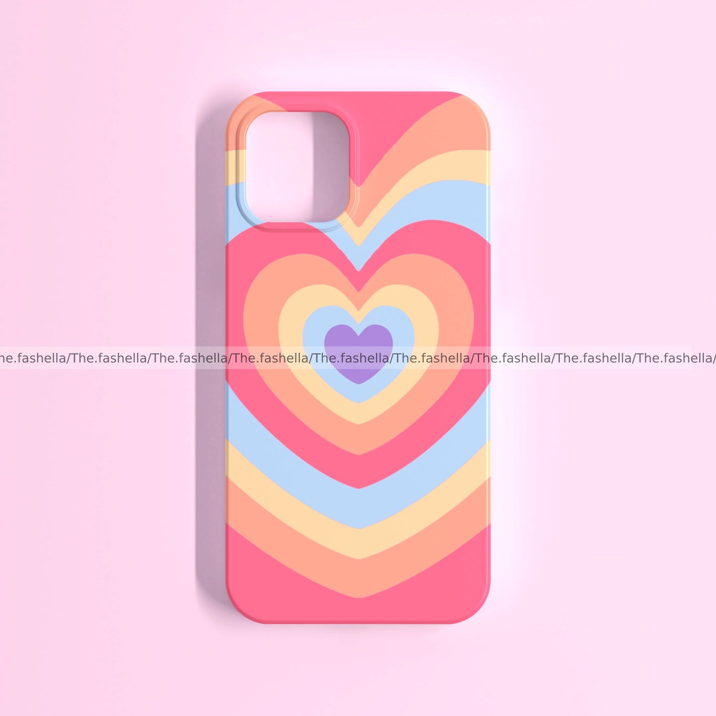 Multicoloured heart y2k case
