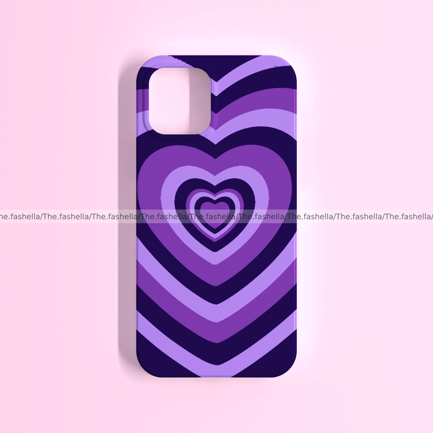 Aesthetic y2k purple heart case