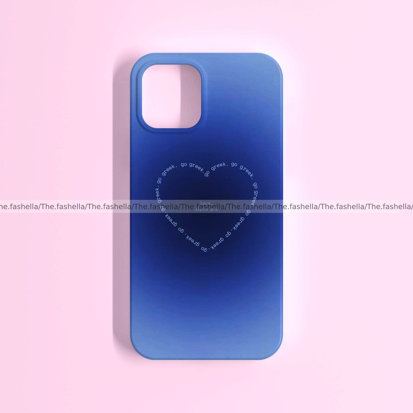 Dark blue heart aura case