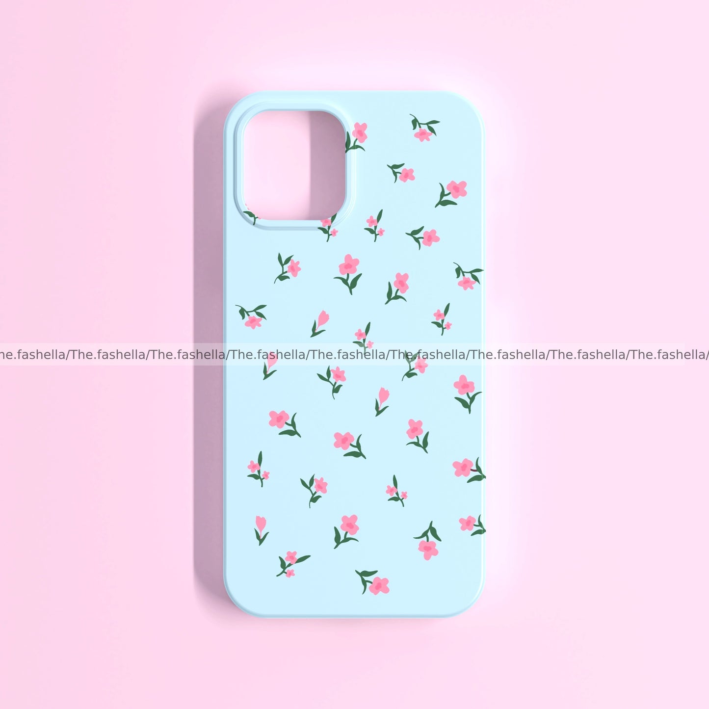 Pretty blue flower phone case