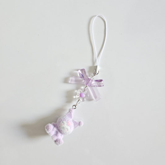 Kawai Lavender Kuromi Phone Charm