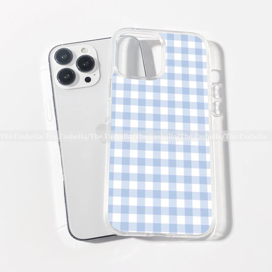 Gingham blue case