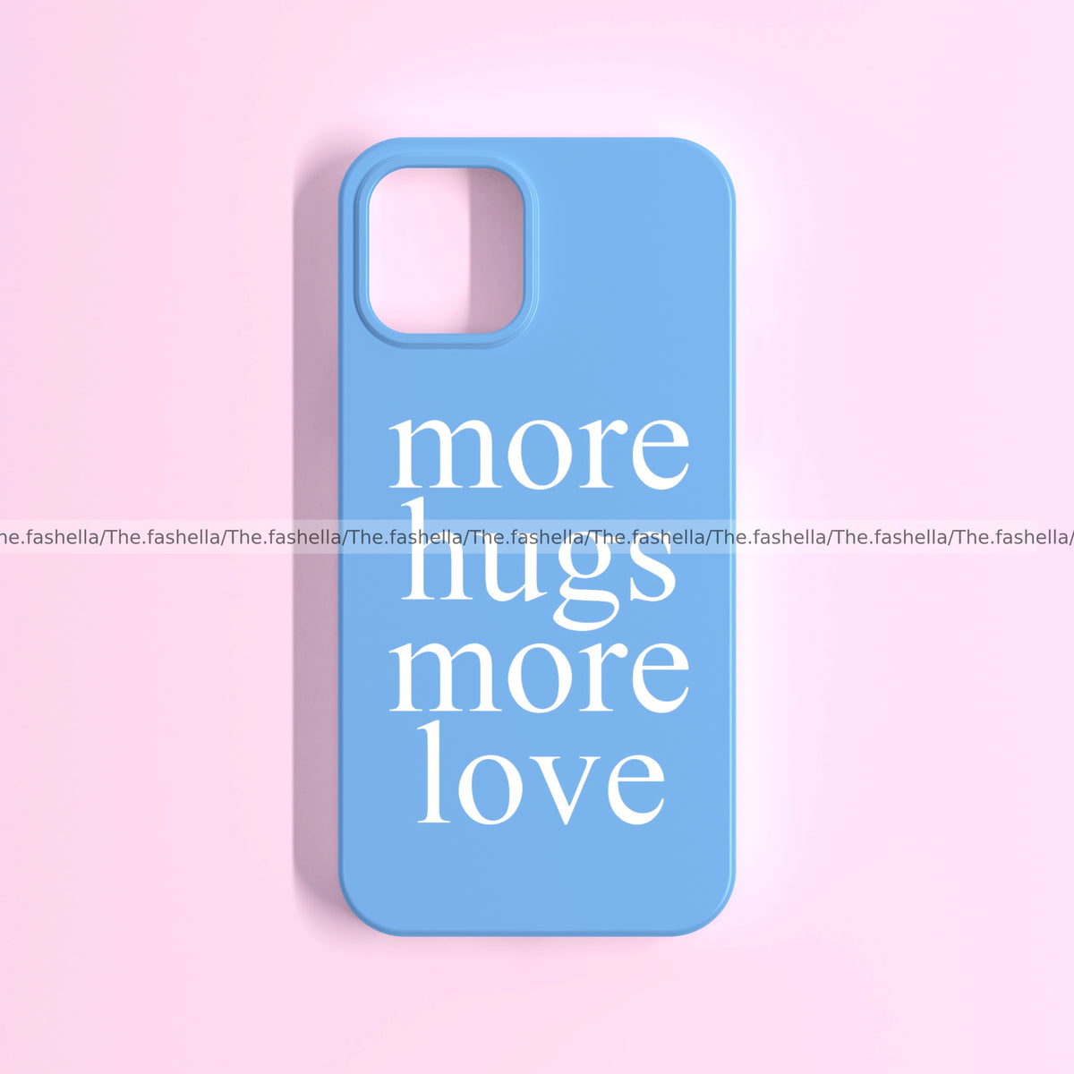 Blue More Hugs More Love Phone Case