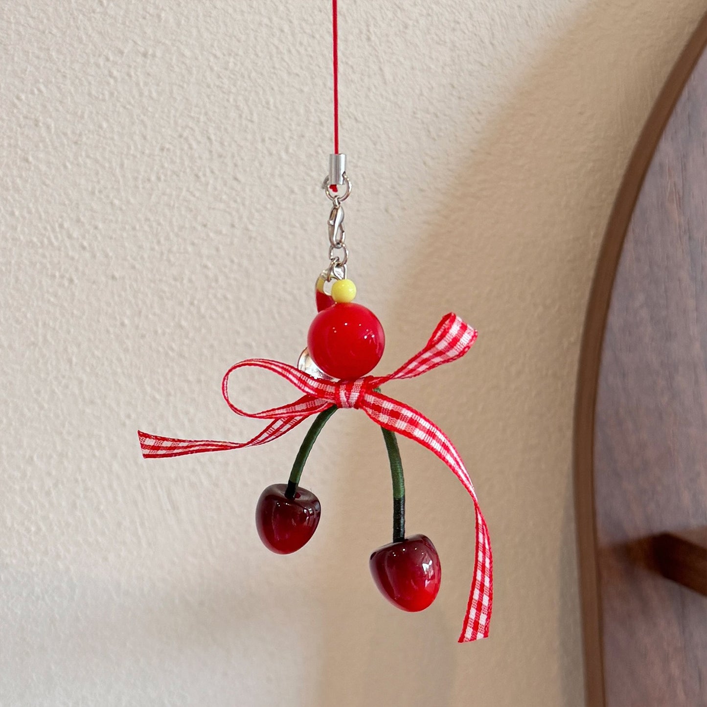 Premium Cherry Blossom Bow Phone Charm