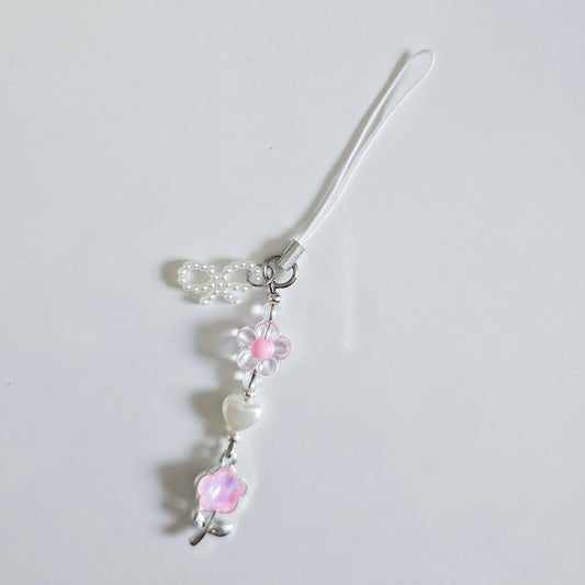 Cute Pink Flower Phone charn