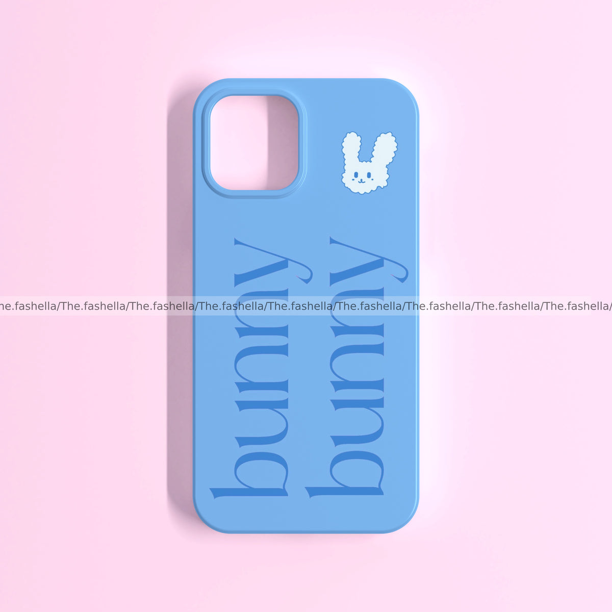 Bunny Blue Script Phone Case