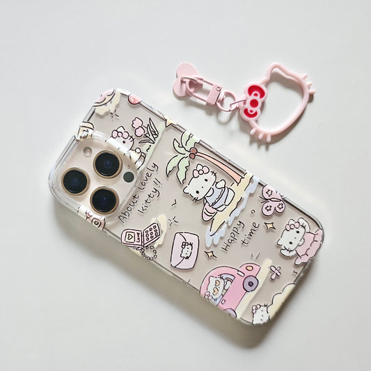 Hello Kitty Beach Day Transparent Phone Case