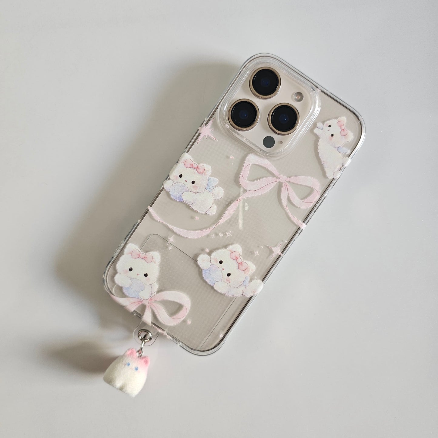 Blush Bunny Cute Furr Charm Case