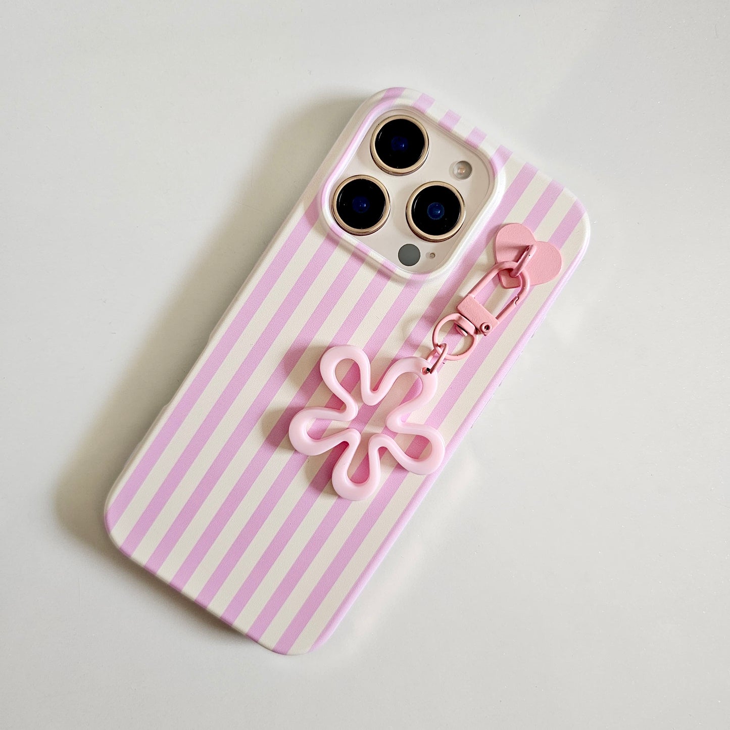 Pink Petal Charm Stripes Case