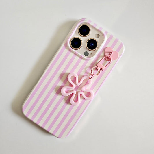 Pink Petal Charm Stripes Case