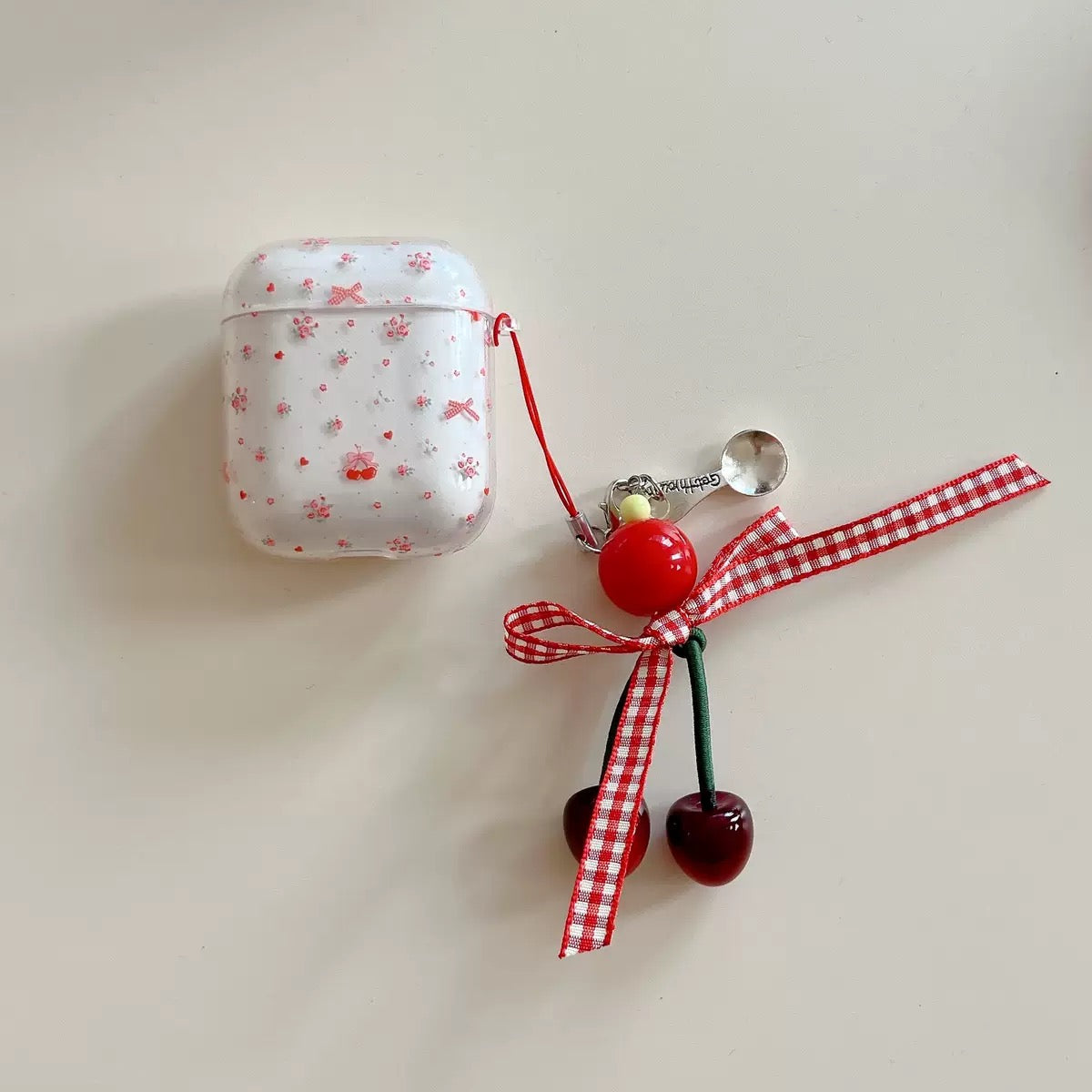 Premium Cherry Blossom Bow Phone Charm