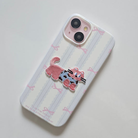 Pink Bow Sweetheart With Cute Cat sticker