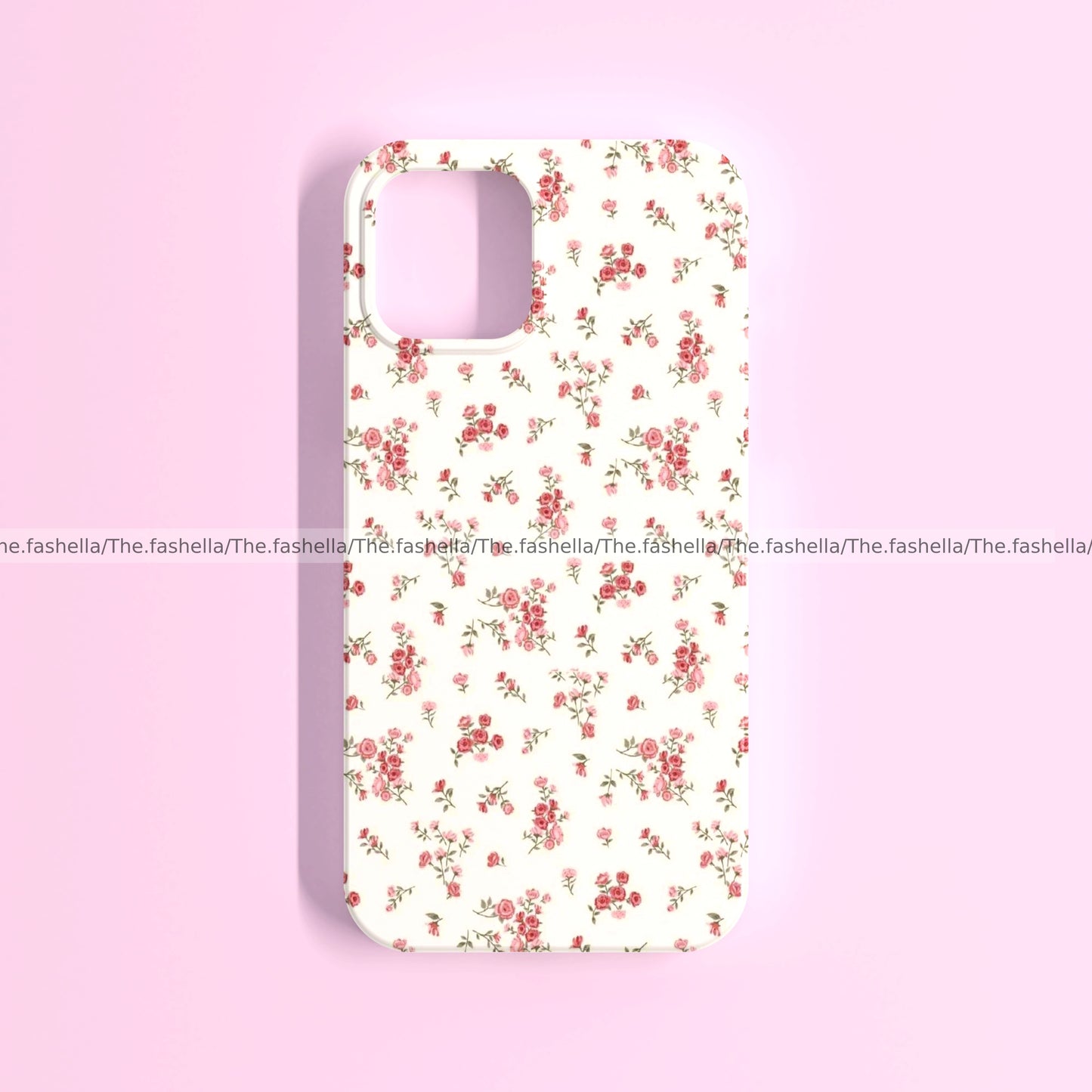 Aesthetic flower pink cute case