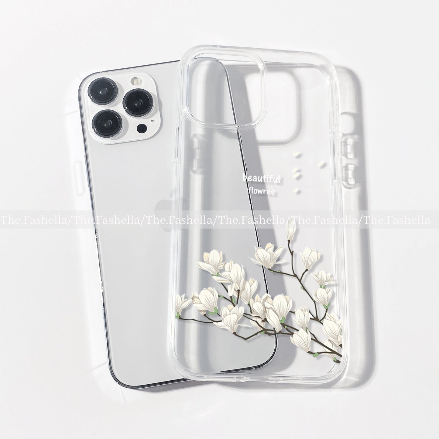 White flower case