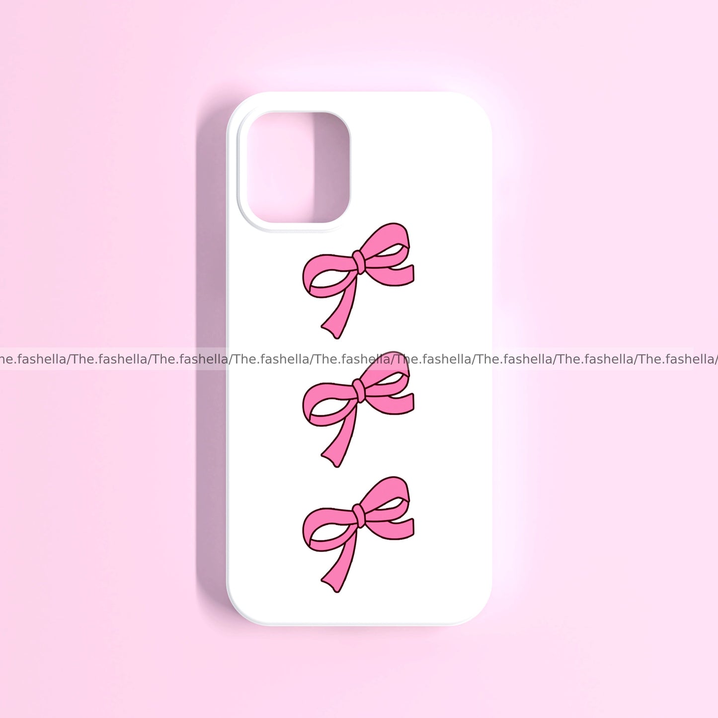 Aesthetic pink bow cute case