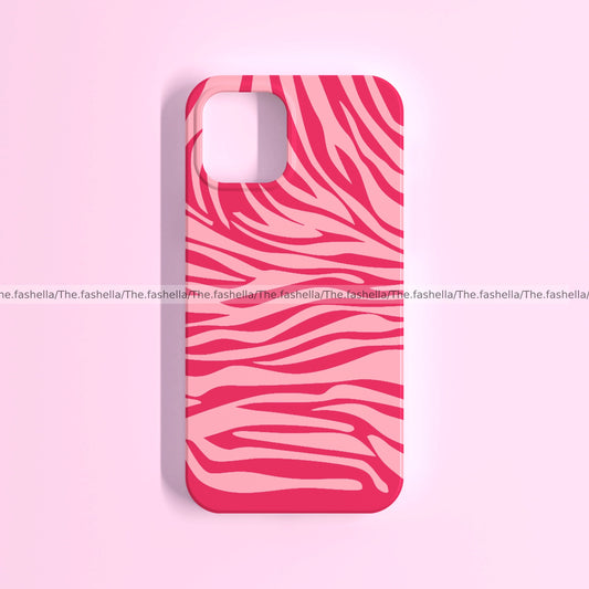 Zebra print pink case