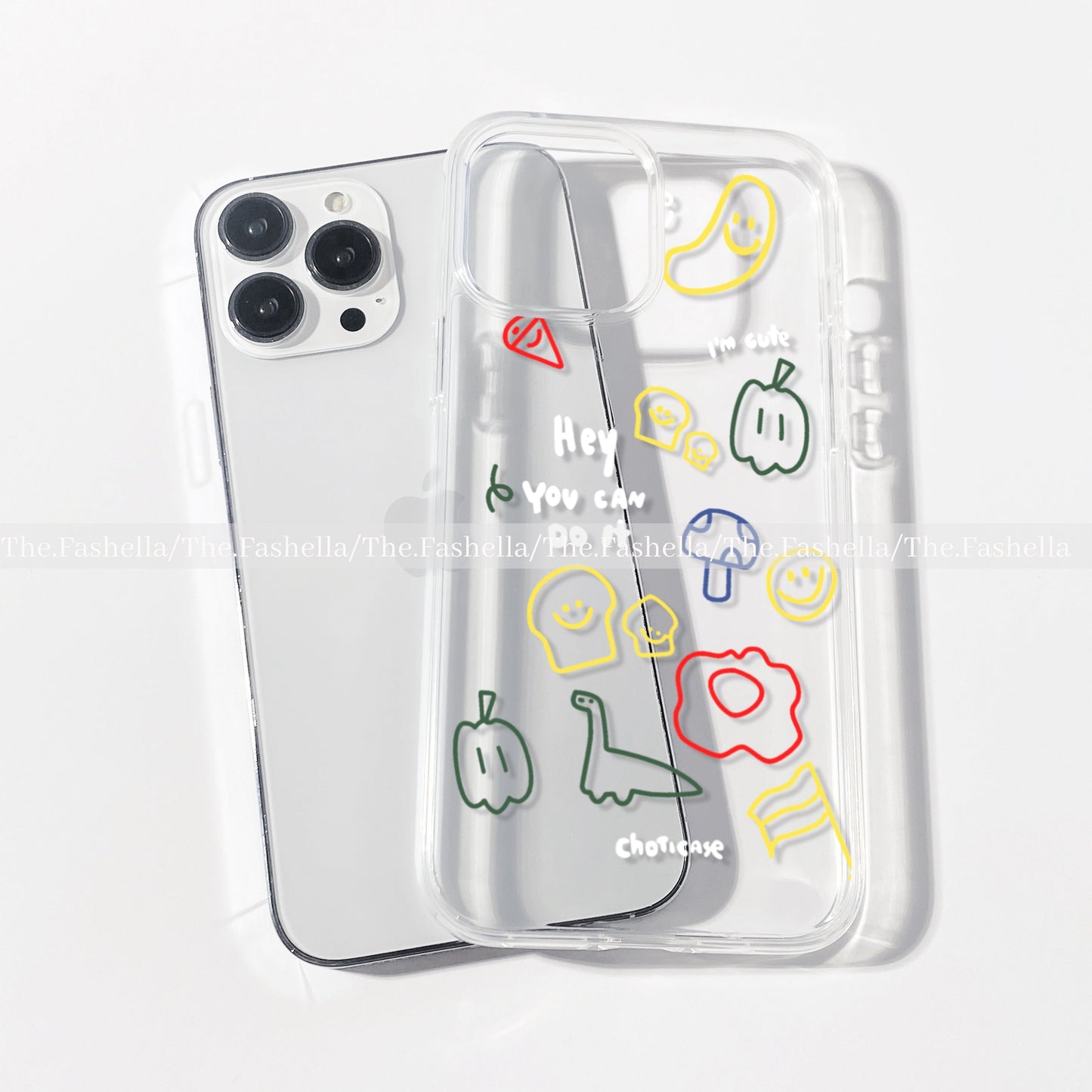 Cute doddle sticker case