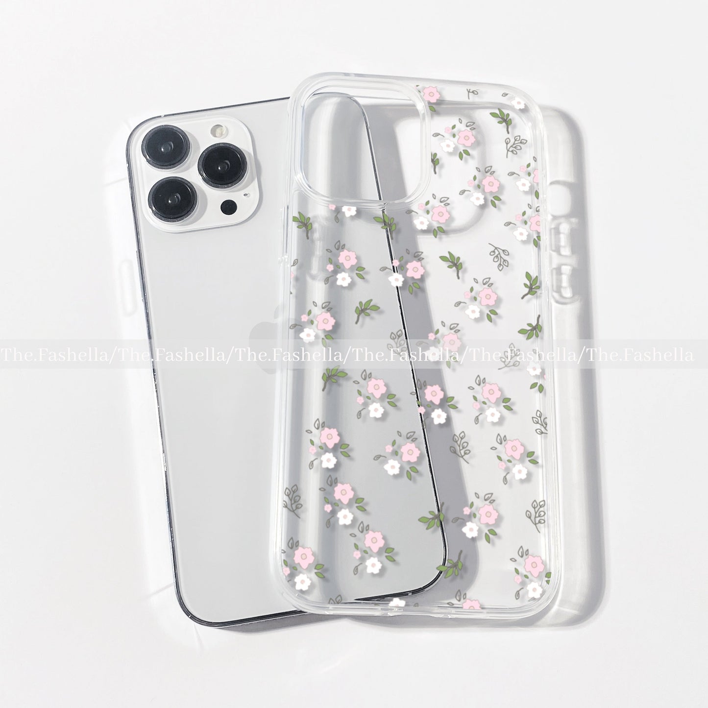 Mini pink floral pretty case