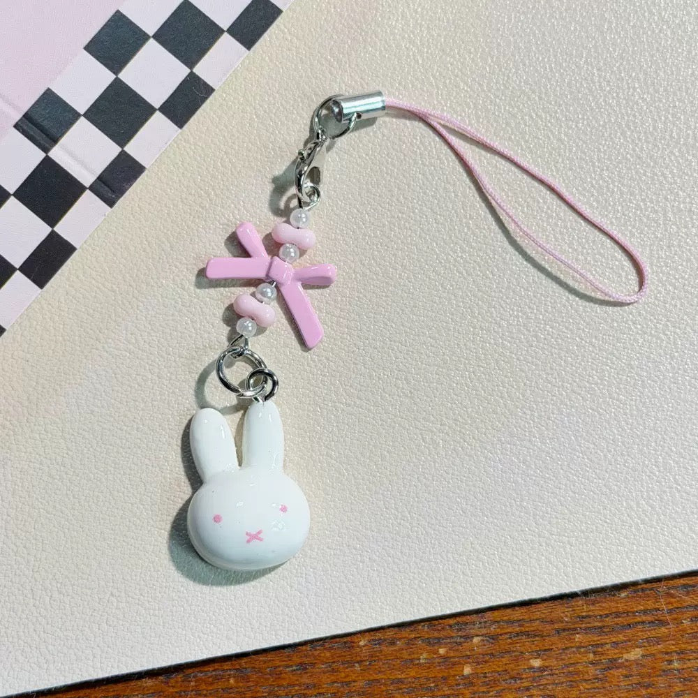 Pink Bunny Breeze Charm
