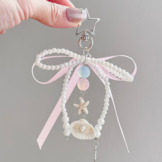 Handmade Dreamy Seashell Pearl Charm
