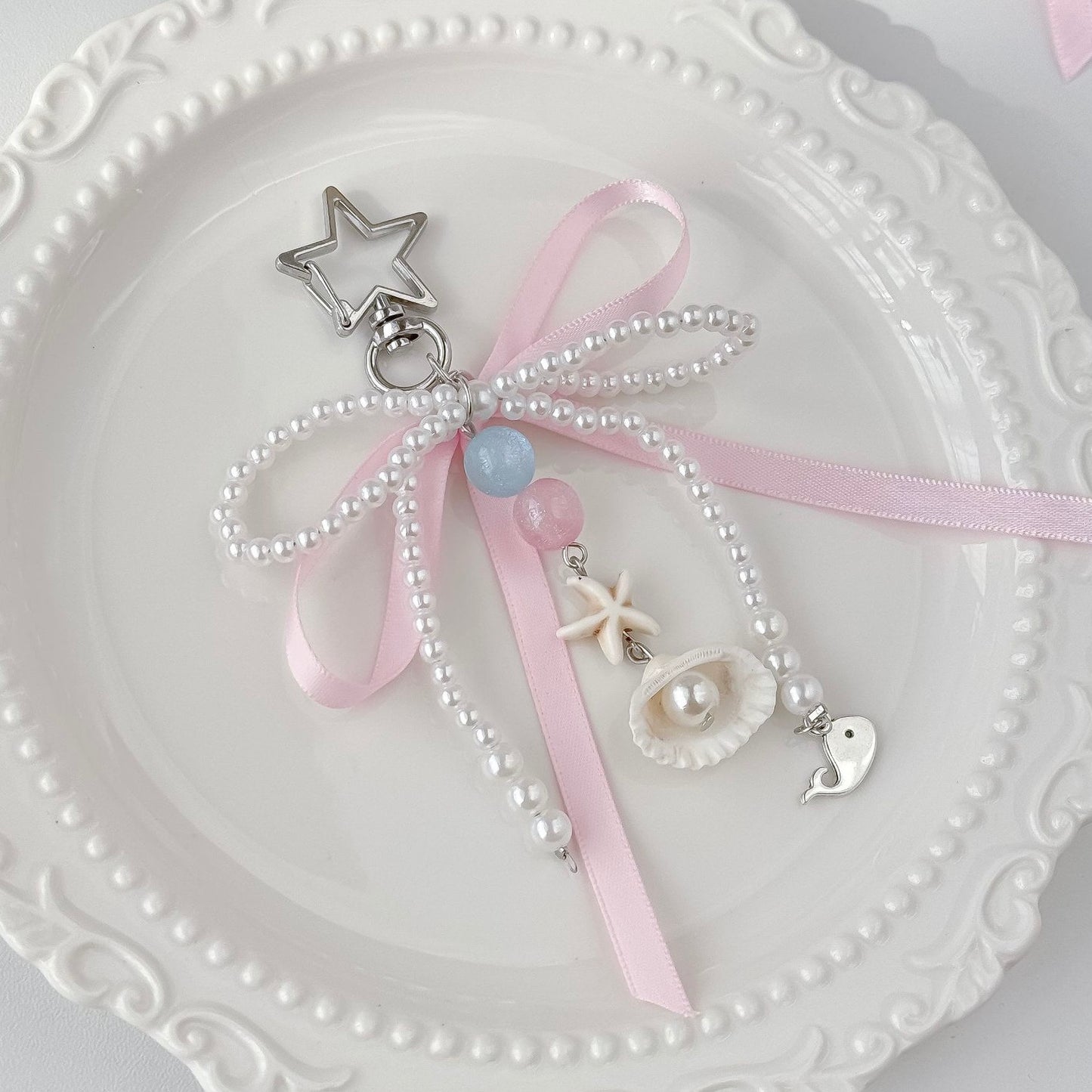 Handmade Dreamy Seashell Pearl Charm