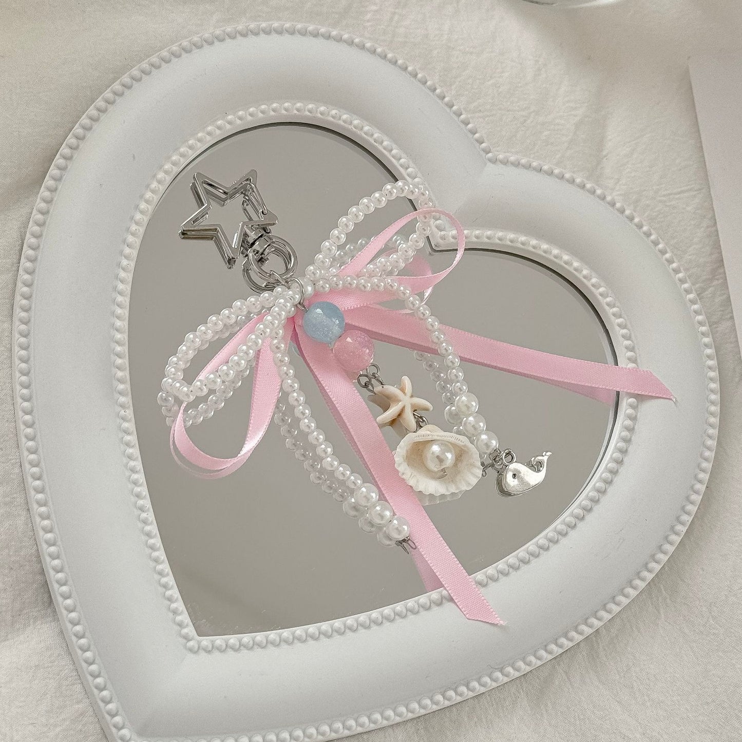 Handmade Dreamy Seashell Pearl Charm
