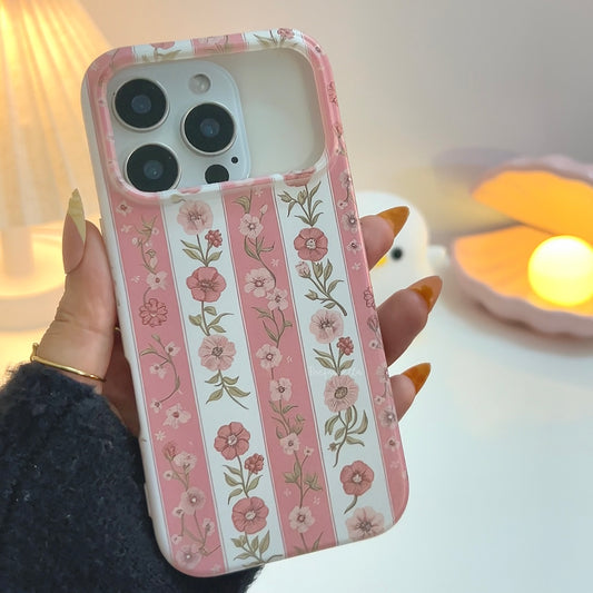 Vintage Blossom Stripes Phone Case