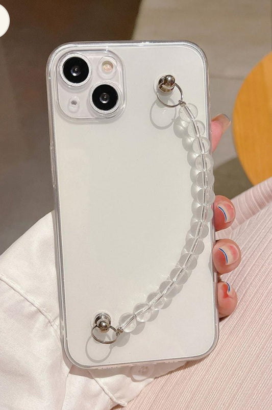 Minimal transparent case with chain