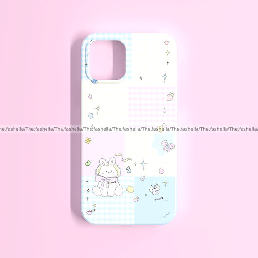 Pretty pink checks case