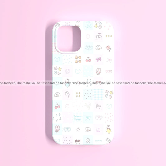 Pinteresty checks pink & bow cute case